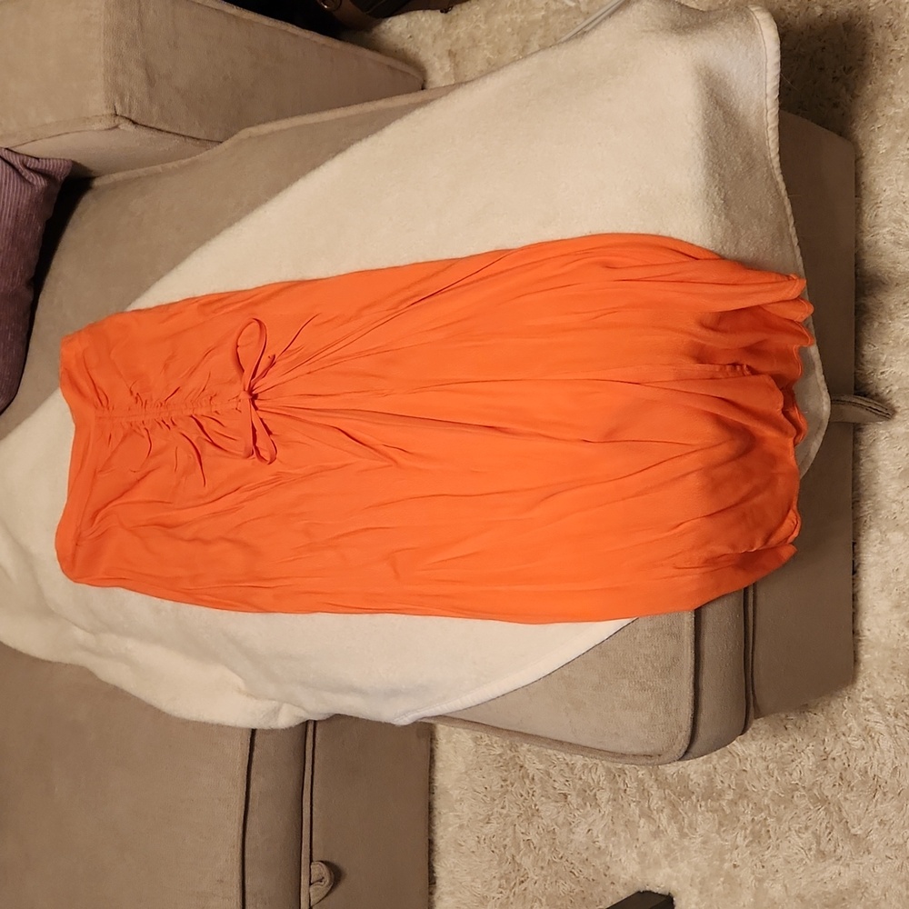Peach Maxi skirt
